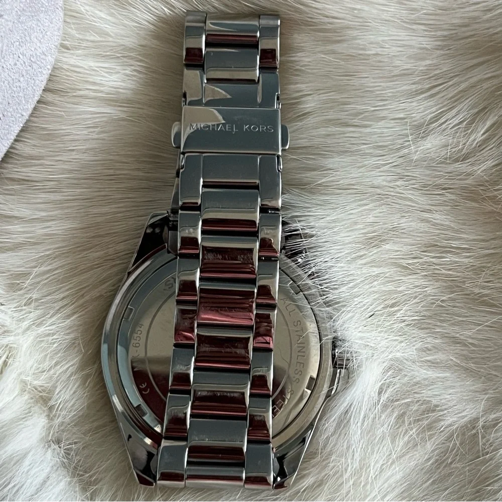 Michael Kors Women’s Bradshaw Pave Stainless Steel Bracelet Watch